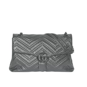 Gucci Marmont Medium Shoulder Bag Gray 31Cm