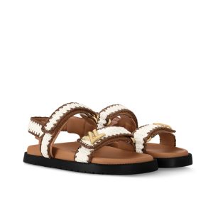 Louis Vuitton LV Sunset Flat Comfort Sandals Cognac 1ACZJY