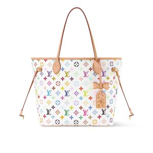 Louis Vuitton x Murakami Neverfull MM Multicolor White 31cm M27787