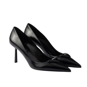 Prada Brushed Leather Pumps Black 1I928M 055 F0002 F 075