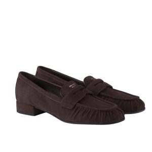 Prada Suede Loafers Dark Brown 1D175O 008 F0003 F 020