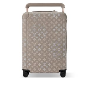 Louis Vuitton Horizon 55 Suitcase Mahina Perforated Calfskin Leather Gray 55Cm M10282