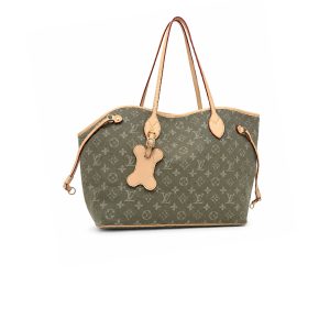 Louis Vuitton Neverwoof MM Khaki Denim 31Cm