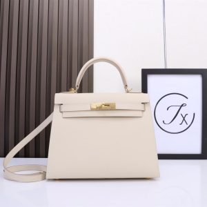 Hermes Kelly K25 Espom Craie