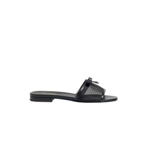 Chanel Mules Mesh Black