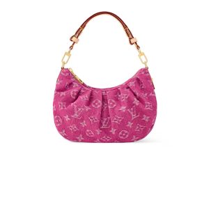 Louis Vuitton Pochette Valley Bag Denim Pink 21Cm M28327